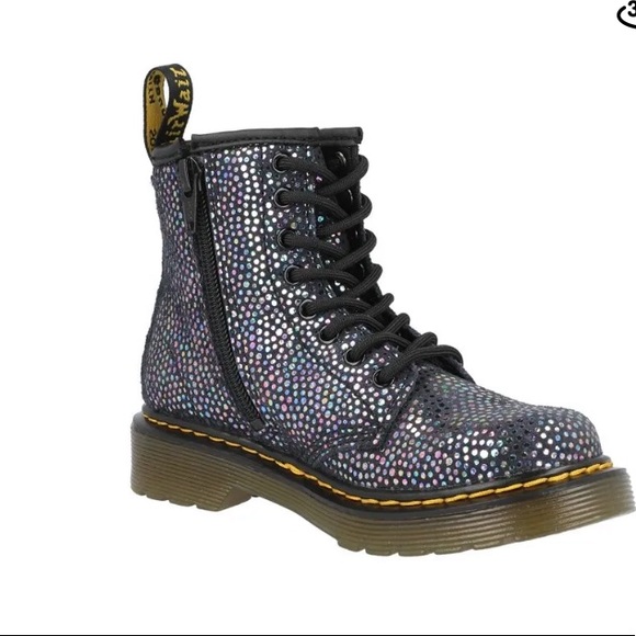Dr. Martens | Shoes | Dr Martens 46 Iridescent Spot Metallic Suede Size 2  Euro 32 | Poshmark